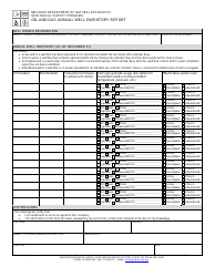 Document preview: Form MO780-0213 Oil and Gas Annual Well Inventory Report - Geological Survey Program - Missouri