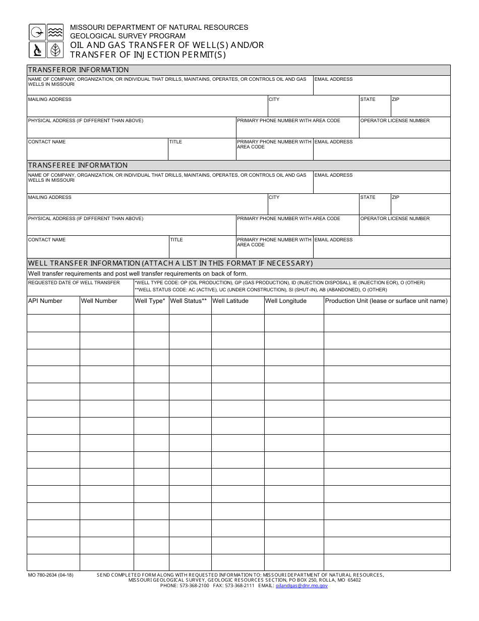 Form MO780-2634 - Fill Out, Sign Online and Download Fillable PDF ...