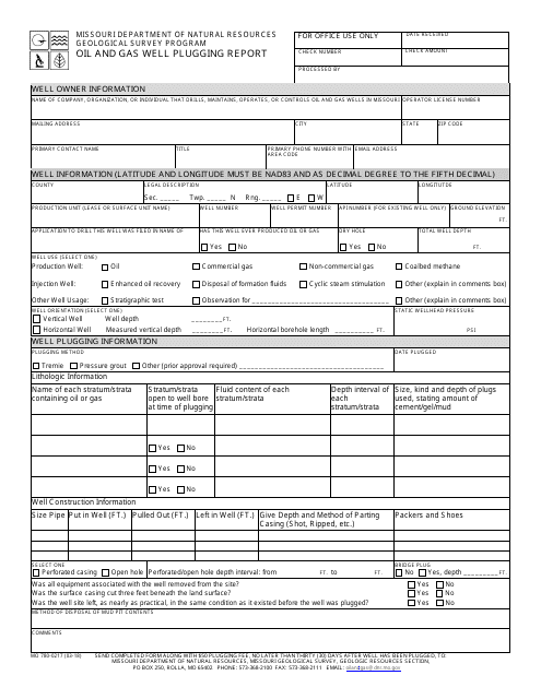 Form MO780-0217  Printable Pdf