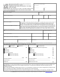 Document preview: Form MO780-1424 Contractor and Apprentice Testing Application - Missouri