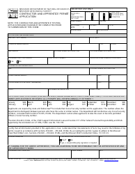 Document preview: Form MO780-1731 Contractor and Apprentice Permit Application - Missouri