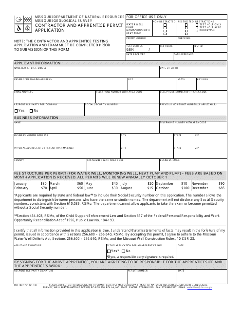 Form MO780-1731  Printable Pdf