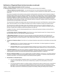 Form MO780-1164 Notification of Regulated Waste Activity - Hazardous Waste Program - Missouri, Page 5