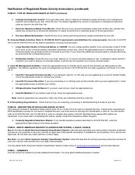 Form MO780-1164 Notification of Regulated Waste Activity - Hazardous Waste Program - Missouri, Page 6