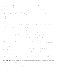 Form MO780-1164 Notification of Regulated Waste Activity - Hazardous Waste Program - Missouri, Page 8