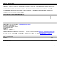 Form MO780-2663 Registration for Low-Level Radioactive Waste Shipper/Carrier - Hazardous Waste Program - Missouri, Page 2