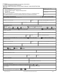 Document preview: Form MO780-1782 Underground Petroleum Storage Tank Registration - Hazardous Waste Program - Missouri