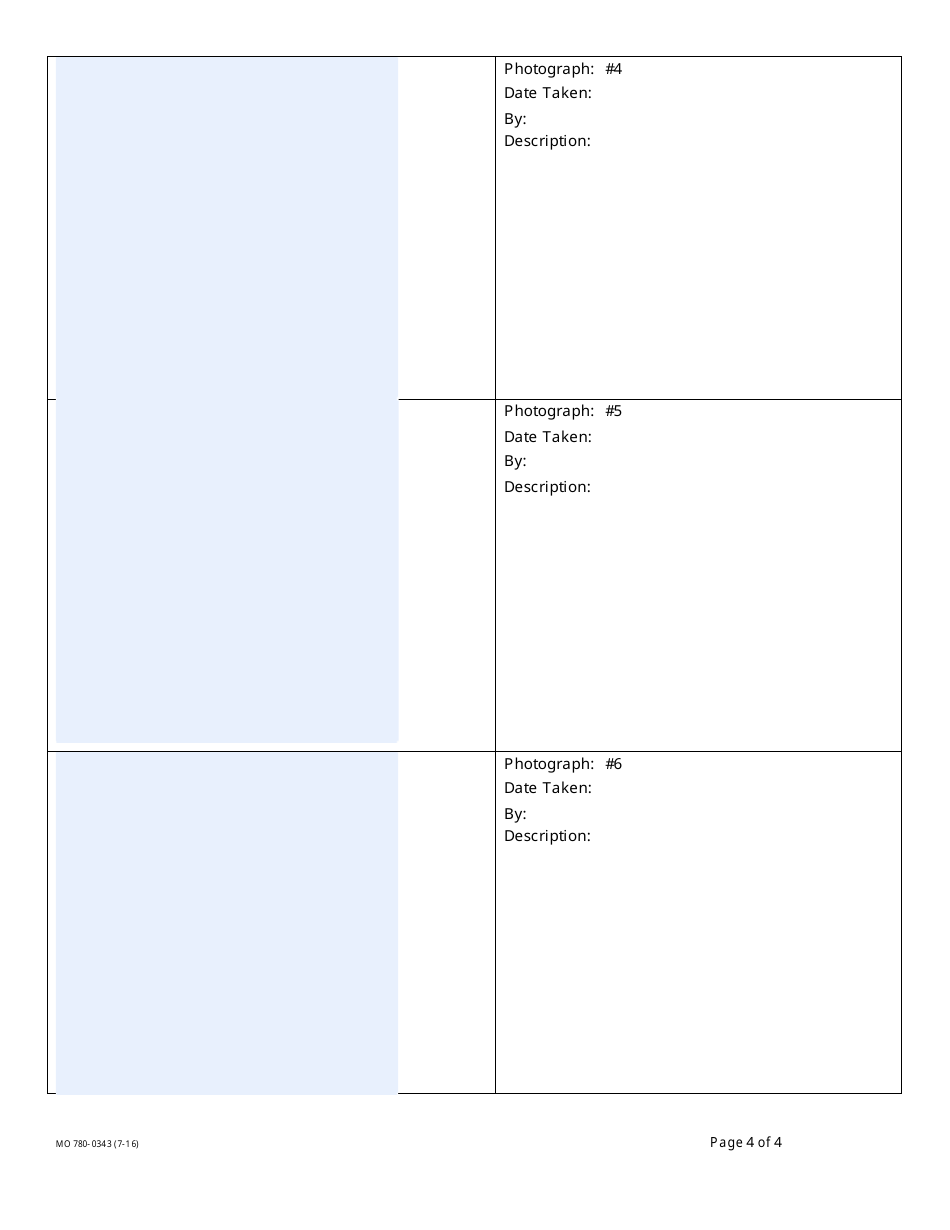 Form MO780-0343 Processing Facility Inspection Checklist - Solid Waste Management Program - Missouri, Page 4