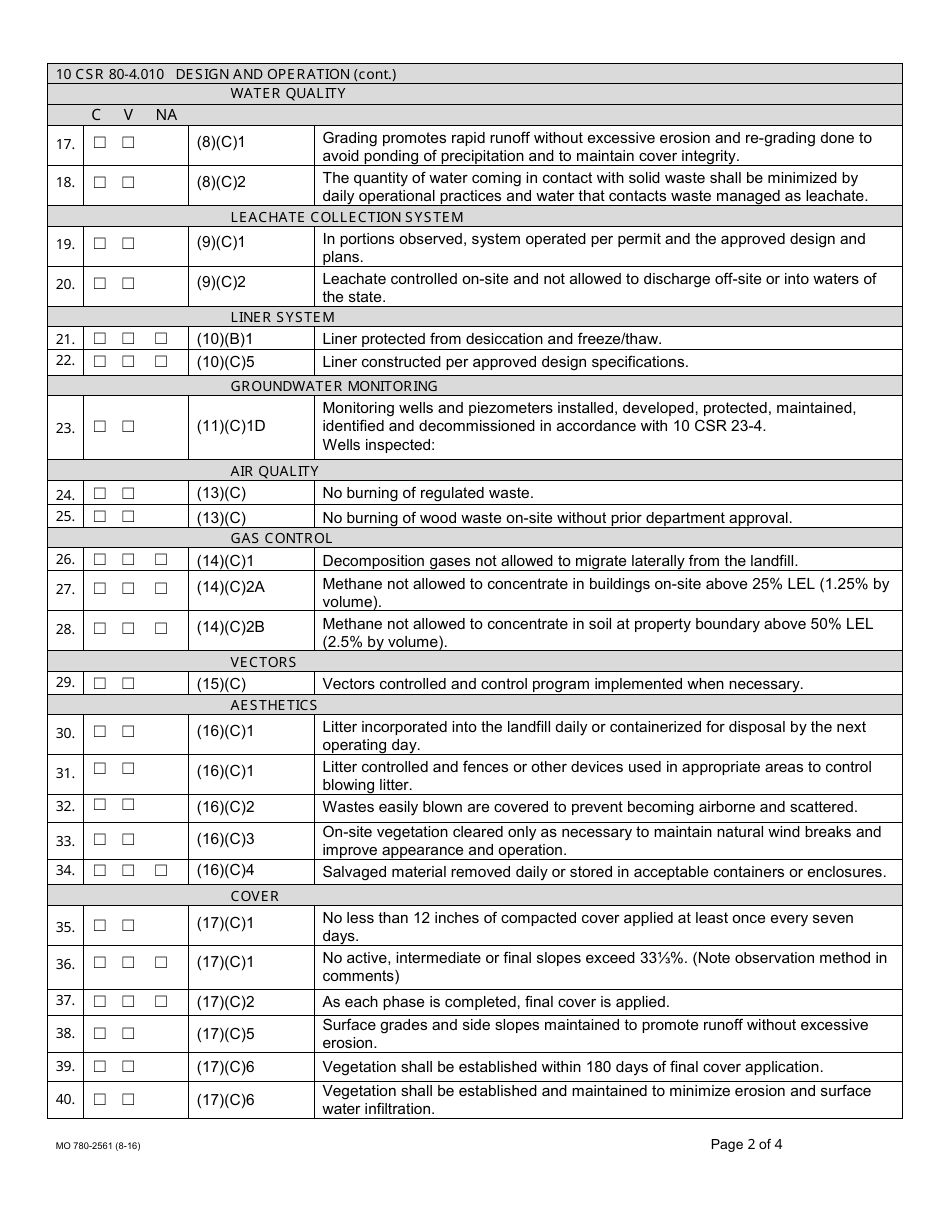 Form MO780-2561 - Fill Out, Sign Online and Download Printable PDF ...