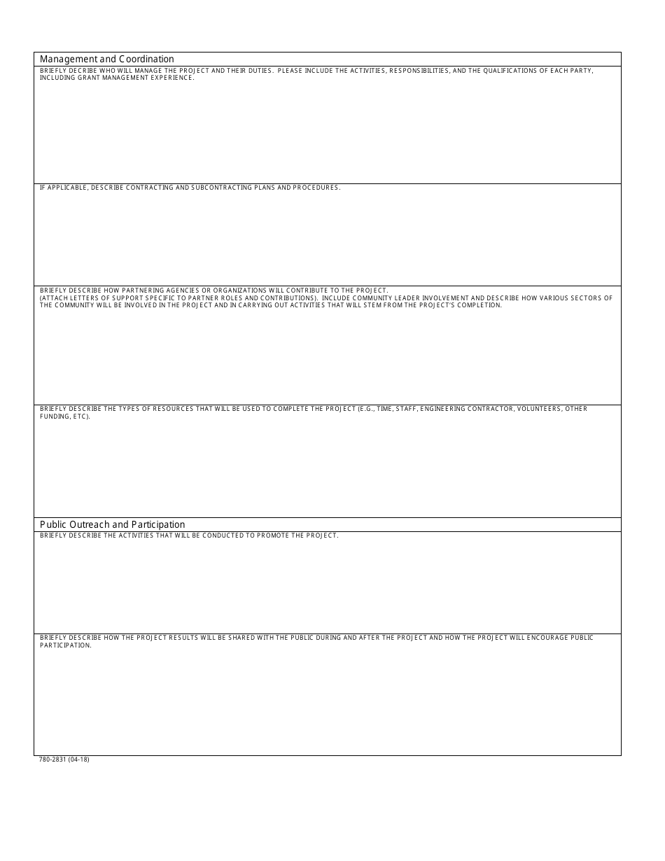 Form MO780-2831 Application for Water Quality Management Grants - Water Protection Program - Missouri, Page 3