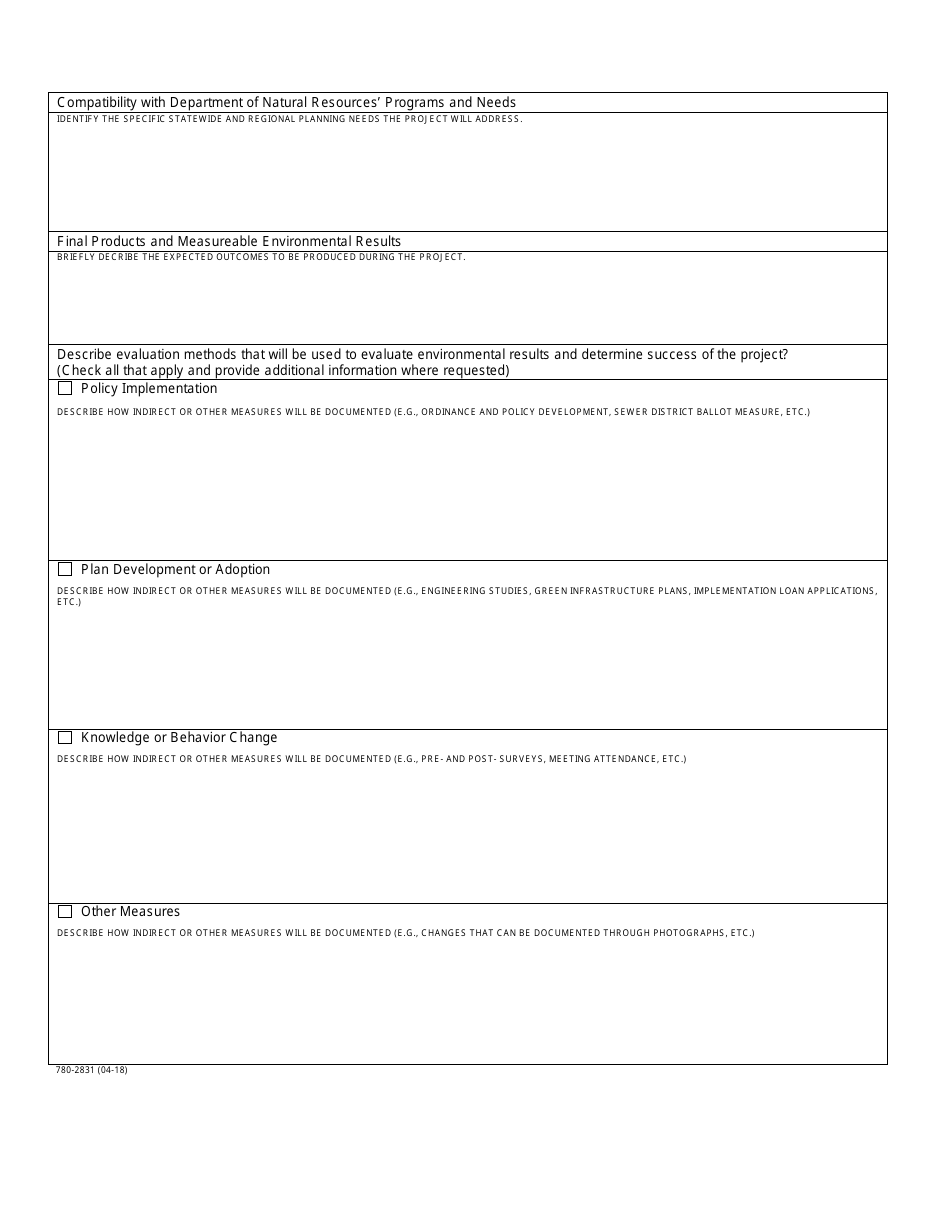 Form MO780-2831 Application for Water Quality Management Grants - Water Protection Program - Missouri, Page 4
