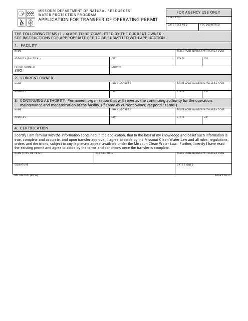 Form MO780-1517  Printable Pdf