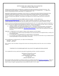 Form MO780-1517 Application for Transfer of Operating Permit - Water Protection Program - Missouri, Page 3