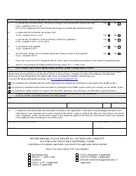 Form MO780-1479 (A) Application for Nondomestic Permit Under Missouri Clean Water Law - Water Protection Program - Missouri, Page 2