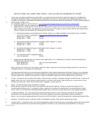 Form MO780-1479 (A) Application for Nondomestic Permit Under Missouri Clean Water Law - Water Protection Program - Missouri, Page 3