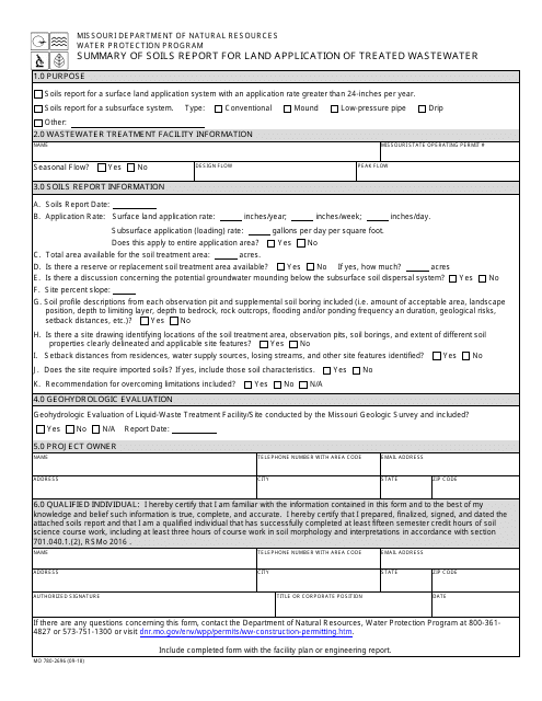 Form MO780-2696  Printable Pdf
