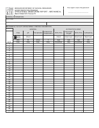 Form MO780-2800 Operational Monitoring Report - Mechanical Wastewater Facility - Water Protection Program - Missouri