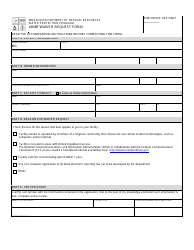 Form MO780-2692 Edmr Waiver Request Form - Water Protection Program - Missouri