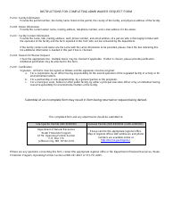 Form MO780-2692 Edmr Waiver Request Form - Water Protection Program - Missouri, Page 2