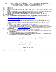 Form MO780-1512 (B) &quot;Application for Operating Permit for Facilities That Receive Primarily Domestic Waste and Have a Design Flow Less Than or Equal to 100,000 Gallons Per Day&quot; - Missouri, Page 7