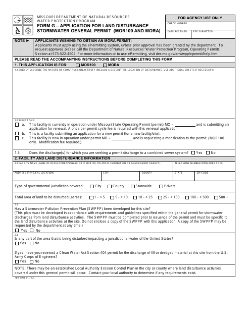 Form MO780-1408 (G)  Printable Pdf