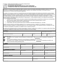 Document preview: Form MO780-2828 No Exposure Certification for Exclusion From Npdes Stormwater Permitting Under Missouri Clean Water Law - Water Protection Program - Missouri