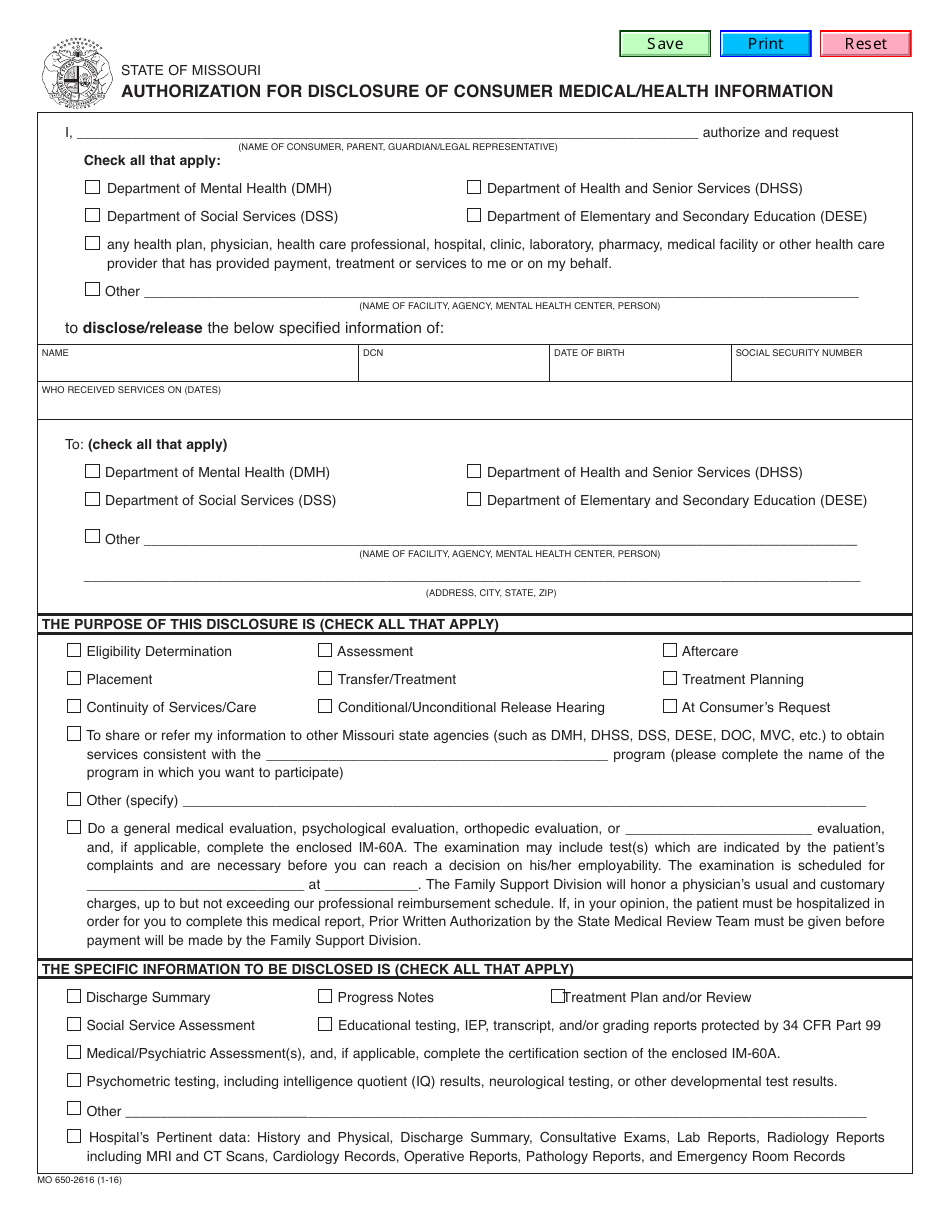 Form Mo650 2616 Fill Out Sign Online And Download Fillable Pdf Missouri Templateroller 1060