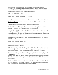 Instructions for Form CD-AD Adoption Subsidy Agreement - Missouri, Page 3