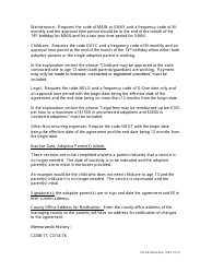Instructions for Form CD-AD Adoption Subsidy Agreement - Missouri, Page 4