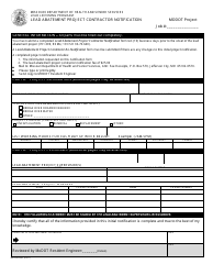Document preview: Form MO580-2997 Lead Abatement Project Contractor Notification - Modot Project - Missouri