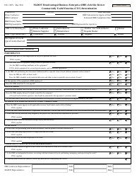 Document preview: Form CR-1 Modot Disadvantaged Business Enterprise (Dbe) Job-Site Review Commercially Useful Function (Cuf) Determination - Missouri