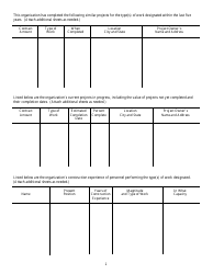 Prequalification Contractor Questionnaire Form - Missouri, Page 2