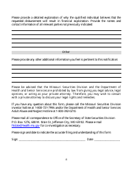 Notification Pursuant to the Senior Savings Protection Act - Missouri, Page 4