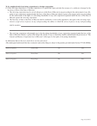 Form CORP.40 Summary Articles of Merger - Missouri, Page 2