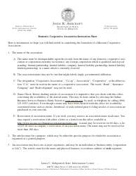 Form CA41 Articles of Association - Missouri