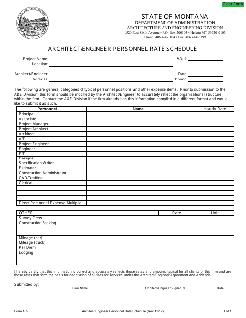 Form 105  Printable Pdf