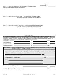 Form 104 &quot;Contract Change Order&quot; - Montana, Page 3