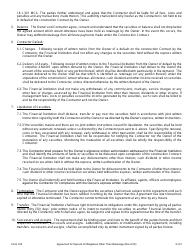 Form 120 Agreement for Deposit of Obligations Other Than Retainage - Montana, Page 2