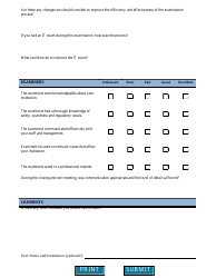 Post-examination Survey Form - Montana, Page 2