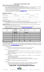 New Employee Enrollment Form - Montana