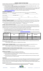 Retired Judge Election Form - Montana