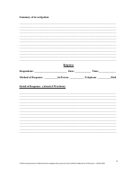 Attachment &quot;a&quot; to HIPAA Policy - 011 - Member Complaint Report Form - Montana, Page 2