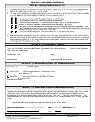 Sick Leave Fund Grant Request Form - Montana, Page 2