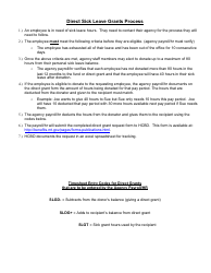 Document preview: Direct Sick Leave Grant Form - Montana