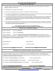 Sick Leave Fund Contribution Form - Montana, Page 2