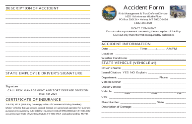 Accident Form - Montana