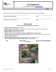 Land Application Form - Montana, Page 3