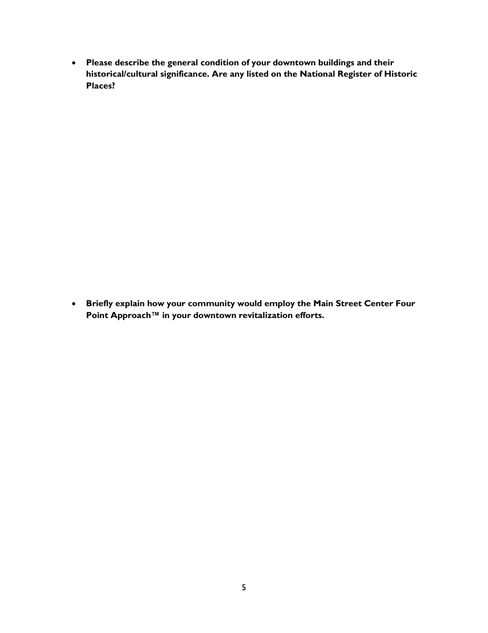 Affiliate Member Community Application Form - Montana Main Street (Mms) Program - Montana, Page 5