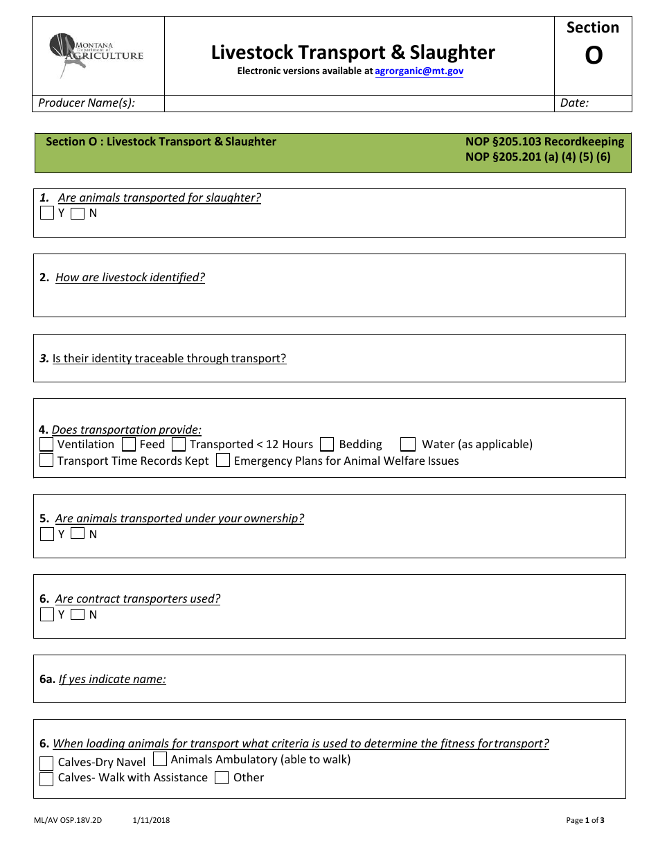 Avian Production Operation Profile - Montana, Page 34