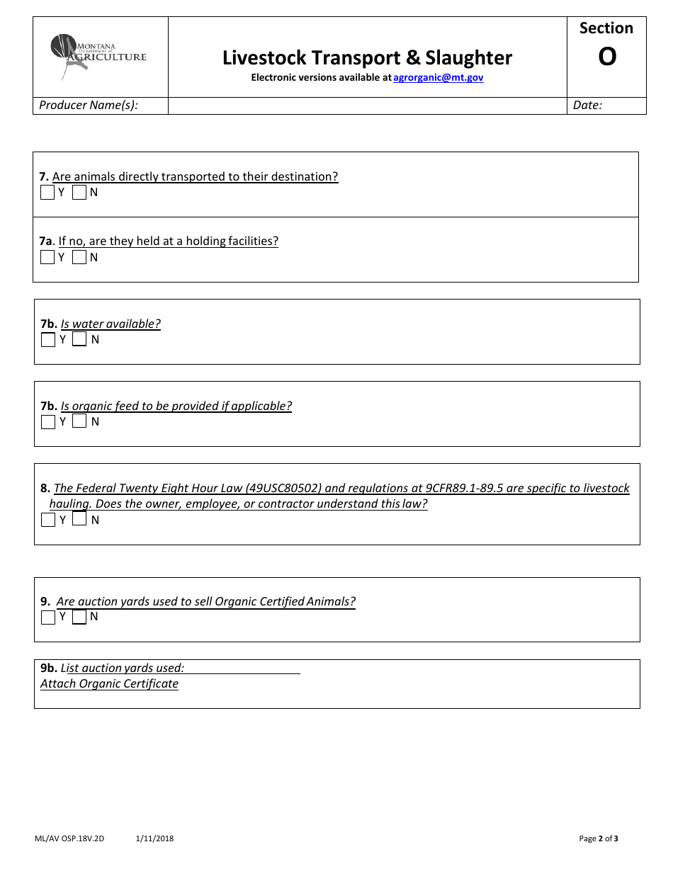 Avian Production Operation Profile - Montana, Page 35